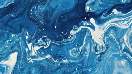 Fototapeta premium Vintage Blue Marbled Paper Background with Unique Texture Design