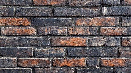 Obraz premium Perfect Black Brick Wall Background for High-Quality Projects