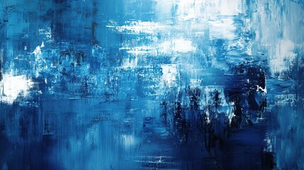 Obraz premium Abstract Grunge Background in Blue with Layered Textures and Patterns