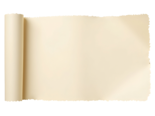 Unroll the Mysteries: An antique parchment scroll awaits your message.  Perfect for vintage designs!, cut out