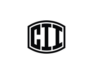 CII Logo design vector template. CII