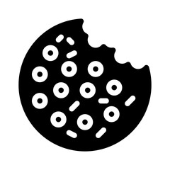 cookie glyph icon