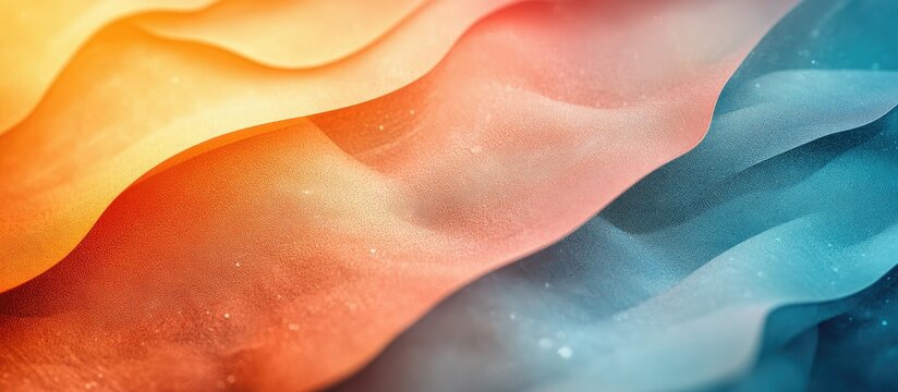 Abstract Colorful Fabric Waves: A Textured Symphony of Hues