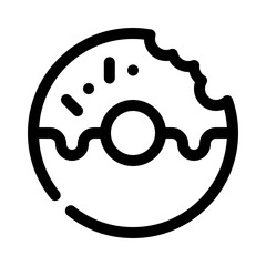 Donut line icon