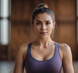 Fototapeta premium Woman doing Yoga