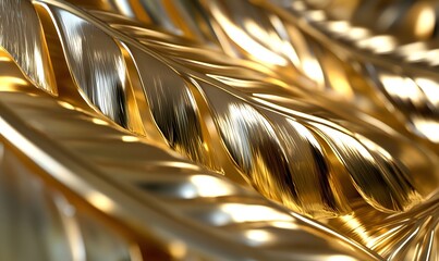 Abstract gold leaf texture background.