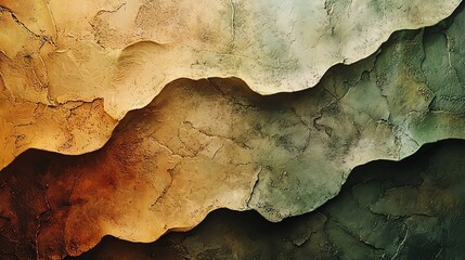 Naklejka premium Colorful abstract texture with earthy tones and cracked pattern, offering artistic inspiration.