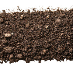 A pile of dirt with rocks and pebbles