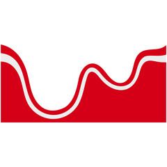 Indonesian Ribbon Flag for Template Background. Vector Illustration in Abstract Design