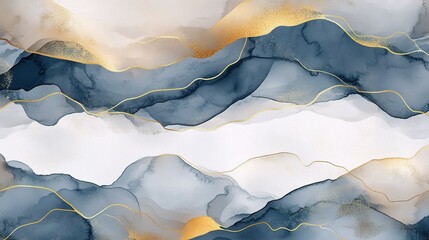 Fototapeta premium Elegant Watercolor Abstract Background with Earthy Tones