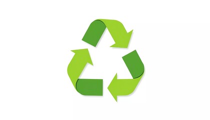Obraz premium Leafy recycling icon signifies the importance of recycling. Generated with AI
