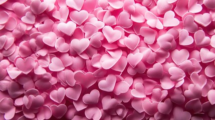 Fototapeta premium Delicate Pink Hearts Background for Romantic and Sweet Themes