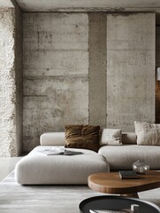 Modern Sectional Sofa in Industrial Loft Setting