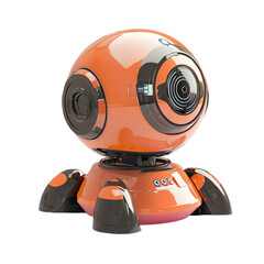  Smart Toy with AI-Powered Features Isolated on Transparent Background