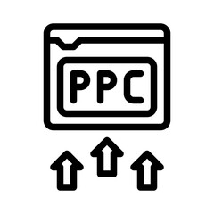 Pay Per Click line icon