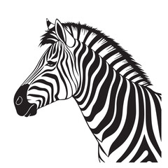 Zebra line art vector art vector