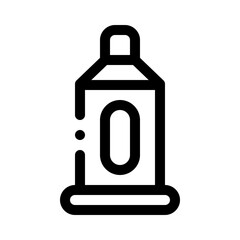 Toothpaste line icon