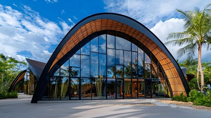 Fototapeta premium Modern Tropical Building Architecture