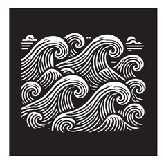 Waves svg vector design