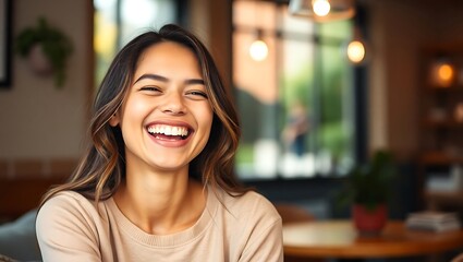 portrait of a smiling woman