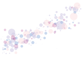 ライン状に並んでいるきれいな丸