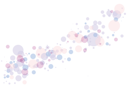 ライン状に並んでいるきれいな丸