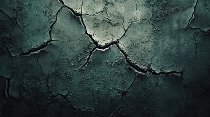 Dark cracked earth texture, dry land surface.