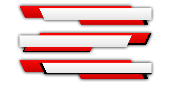News lower third vector design.Set banner and lower third for news and live. bottom third for broadcast and online media	