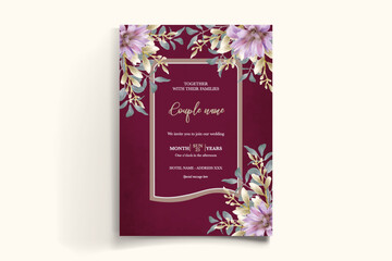 BRIDAL SHOWER FLORAL INVITATION TEMPLATE