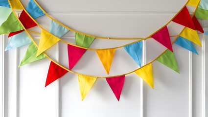 Colorful paper flags Bunting Party Decoration