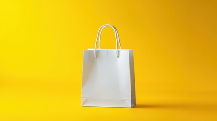 Paper Bag Mockup Template Isolated Background