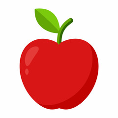 red apple illustration