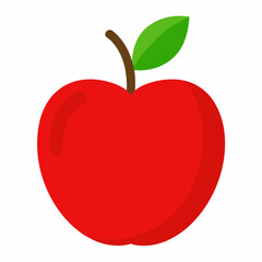 red apple illustration