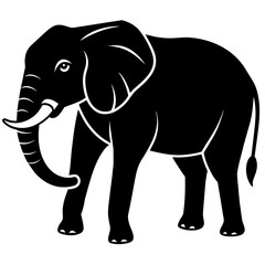 elephant isolated on white