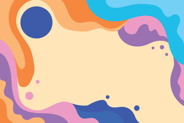 Colorful wavy abstract geometric background