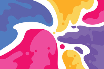 Colorful wavy abstract geometric background