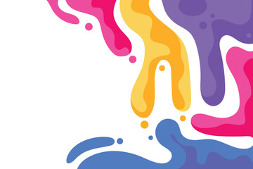 Colorful wavy abstract geometric background