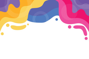 Colorful wavy abstract geometric background