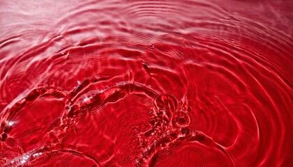 transparent red clear water surface texture with waves