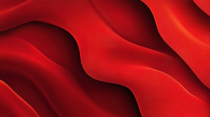 Fototapeta premium Elegant Red Silk Textile Background with Ample Folds and Texture