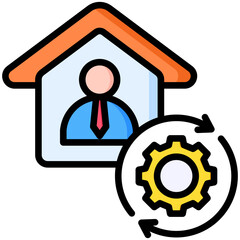 Work From Home Icon