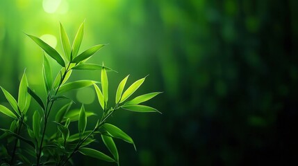 [Tea leaves in soft focus against bright background] Serene Tea Leaves in Soft Focus with Ray of Hope