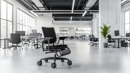 Modern Inclusive Office Space with Bright Lighting