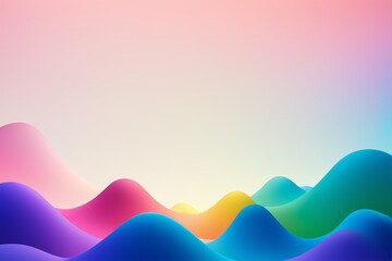 a close up of a mountain range with a colorful sky in the background