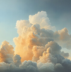 moody photograph of english sky, lively colours, warm afternoon light coming from the rigth side