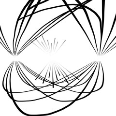 Cool abstrack shapes in black and white 