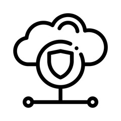 Cloud line icon
