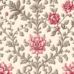 seamless pattern with flowers