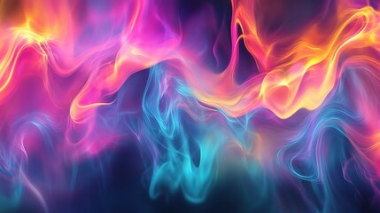 Fototapeta premium Abstract Glowing Multicolored Background with Blurred Distortions