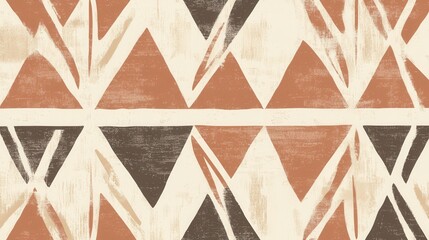 Fototapeta premium Hawaiian Tapa Cloth Patterns, intricate geometric and organic designs, soft tones reflecting cultural heritage and artistry